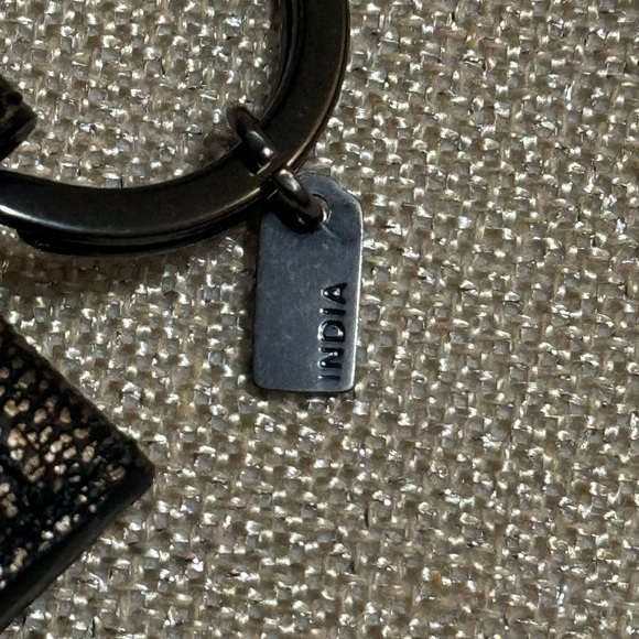 NWOT-COACH Gold and Black Leather Horse Carriage Photo Frame Bag Charm, Keychain - Picture 11 of 12